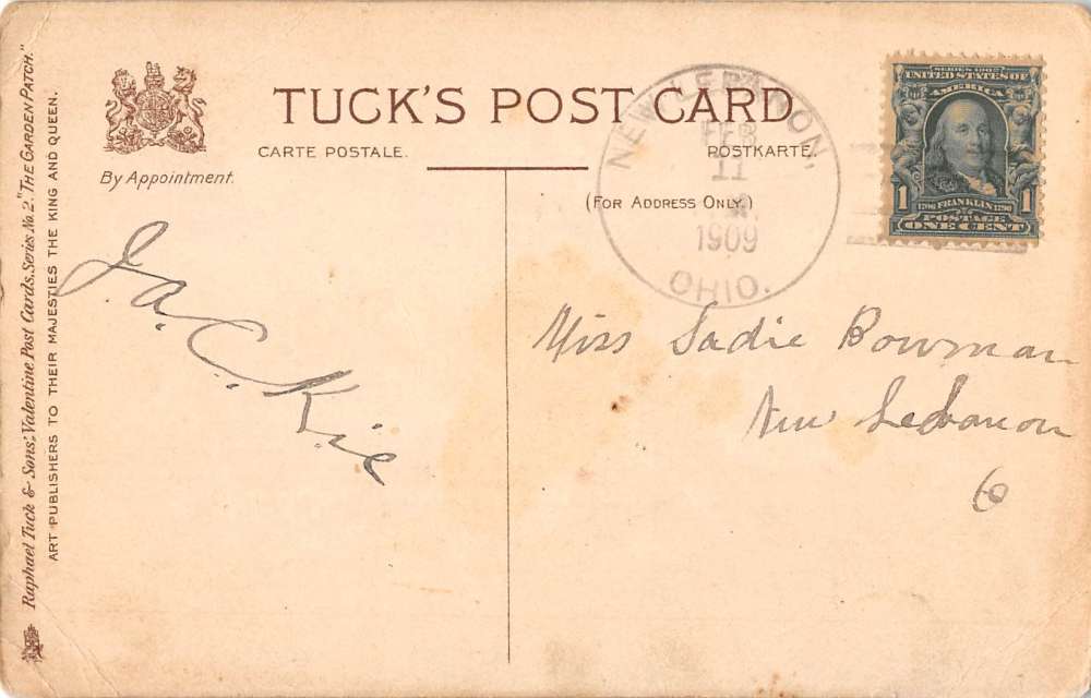 Dear Love exaggeration carrot person by Tuck Pub antique pc Y12674 - Image 2