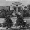 Moscow Russisa aerial view of Bolshoi Theater & area real photo pc (Y10107)