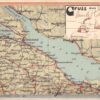 Switzerland Bodensee Lake Constance Map View Gruss Aus Antique Postcard (J35911)