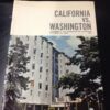 1986 California vs Washington Vinatge Football Program L9057