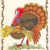 Thanksgiving Greetings Turkey Antique Postcard (T3249)