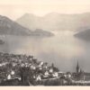 Weggis Switzerland Veirwaldstattersee Lake Lucerne Real Photo Antique PC J21789