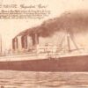 CGT SS Paris Steamship New York Au Havre Postmark Antique Postcard (J26287)