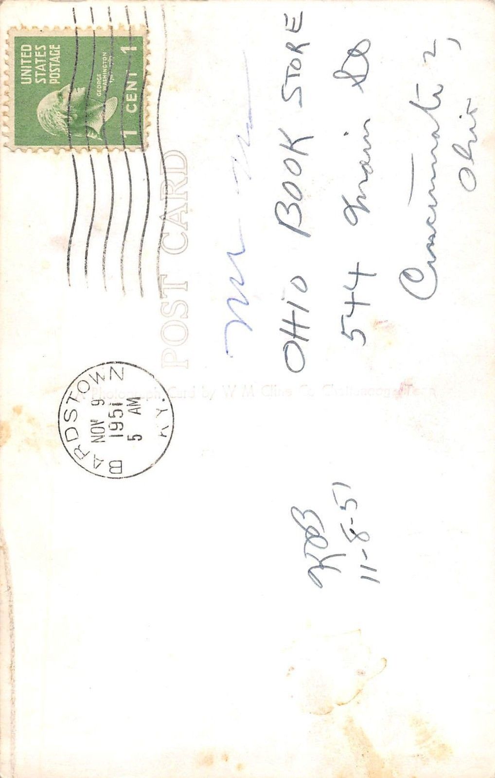 Coffee Shop, Old Talbott Tavern, Kentucky Photo Postcard (T2511) - Image 2