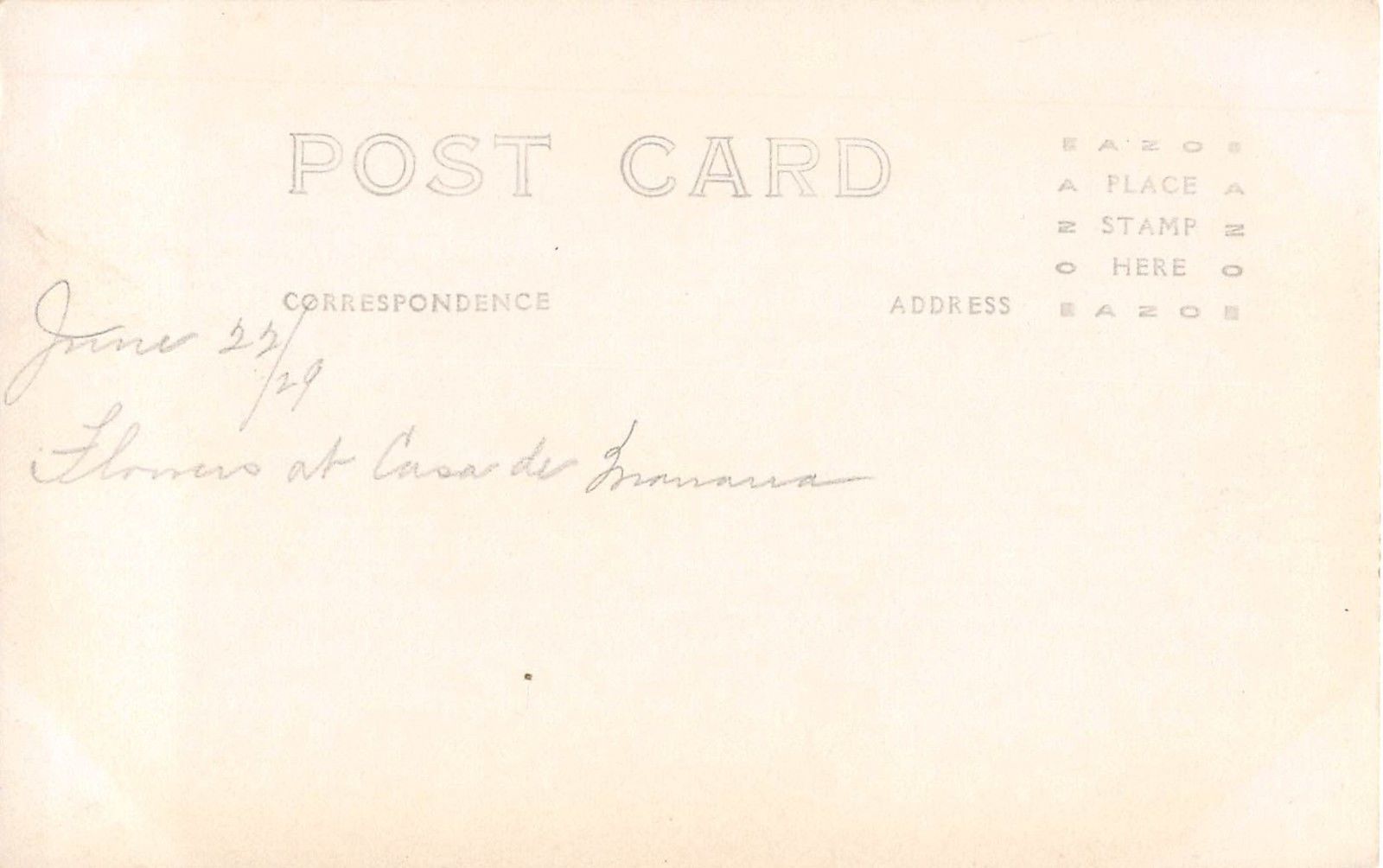 La Jolla California Casa de Manana Real Photo Antique Postcard (J10257) - Image 2