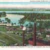 Iowa South Dakota Nebraska juntion Missouri & Big Sioux Rivers antique pc Z4676