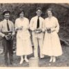 Panama Canal Zone Picnic Scene? People Real Photo Antique PC (J29153)
