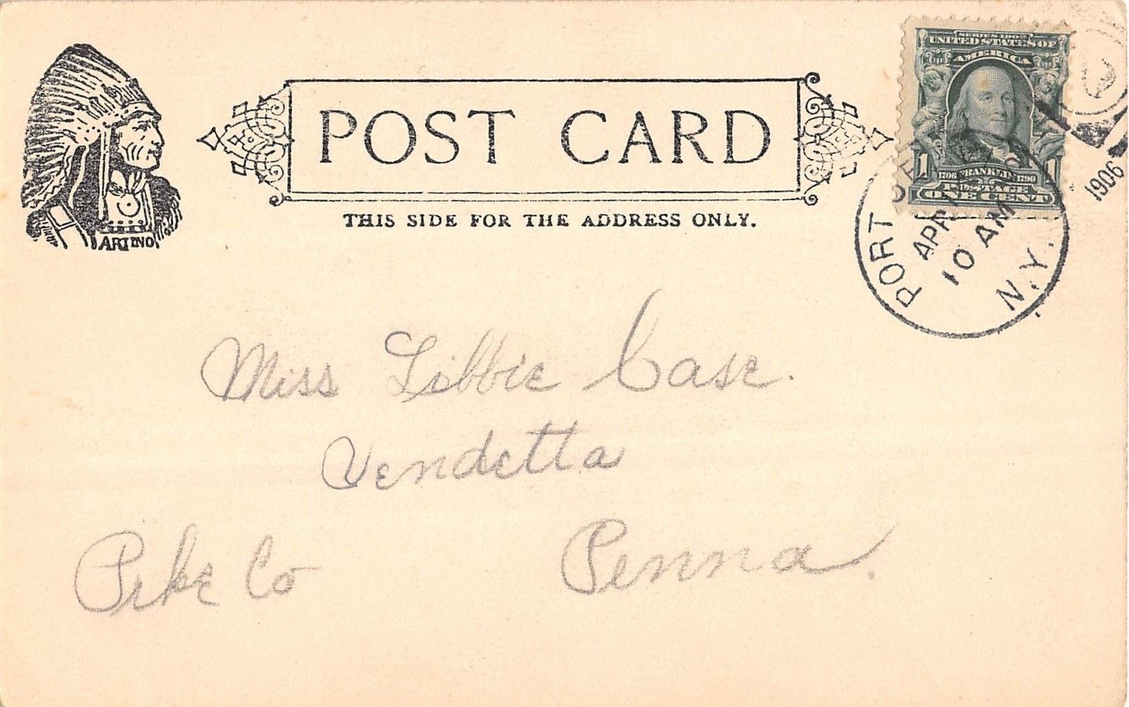 Port Jervis New York Church Street School Antique Postcard V9870 - Image 2