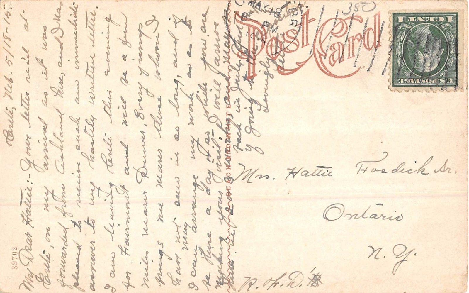 Crete Nebraska M.E. Church Close Up Of Entrance Antique Postcard V8925 - Image 2