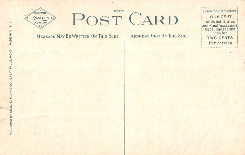 Great Falls Montana Hotel Rainbow Exterior Street View Antique Postcard K21964 - Image 2