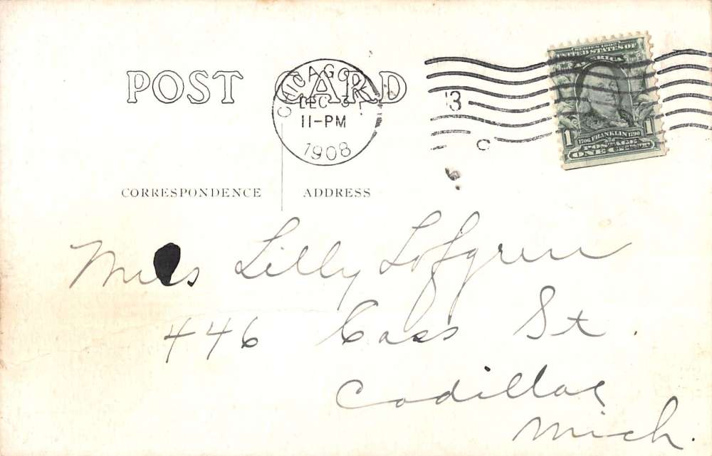 Meridian Illinois ? Lunch Club Dining Interior Antique Postcard K22553 - Image 2