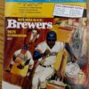 1971 Official Milwaukee Brewers MLB Baseball Scorebook Program L8594