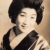 Japan Geisha Woman Real Photo Antique Postcard (J34125)