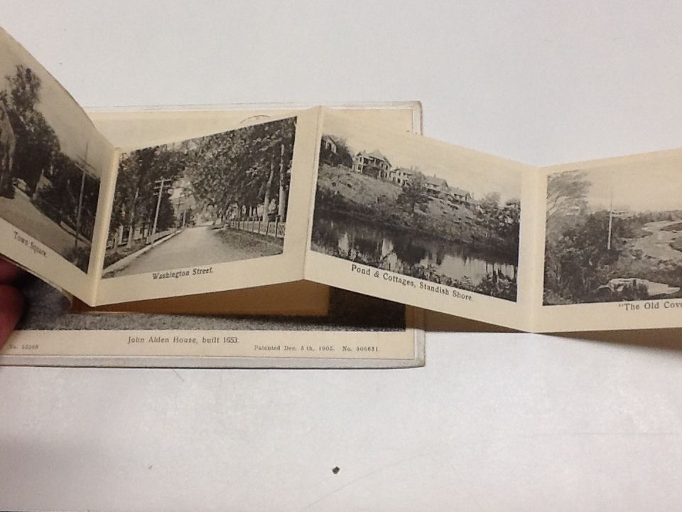 Burbury Massachusetts Views Fold out Novelty Antique Postcard (J33823) - Image 3