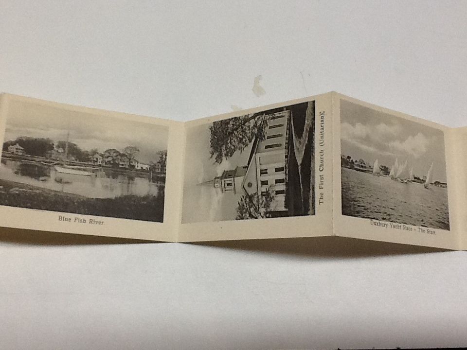 Burbury Massachusetts Views Fold out Novelty Antique Postcard (J33823) - Image 4