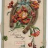 Greetings Calender Month Day PFB Novelty Mechanical Antique Postcard (J33901)