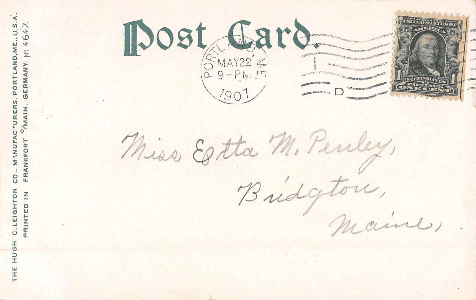 Cape Elizabeth Maine Willows on Shore Road Antique Postcard (J37235) - Image 2