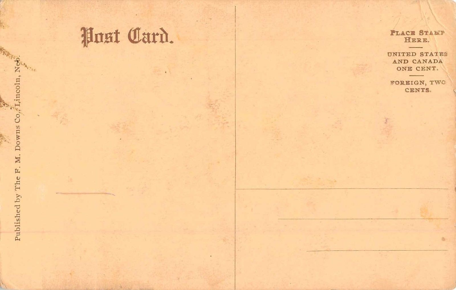 Havelock Nebraska Christian Church Antique Postcard (J36802) - Image 2