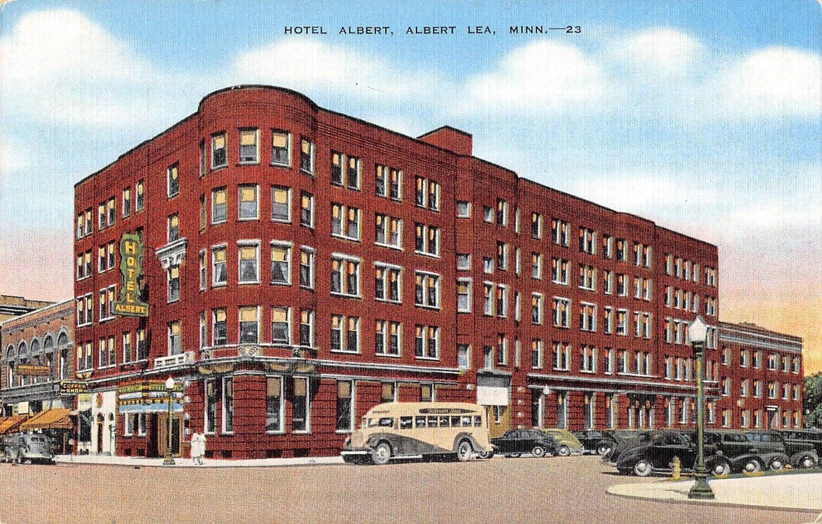 Hotel Albert, Albert Lea, Minnesota Antique Postcard N5487 - Mary L