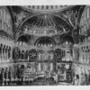 Istanbul Turkey Aya Sofya Interior Mosque Real Photo Antique Postcard (J38298)
