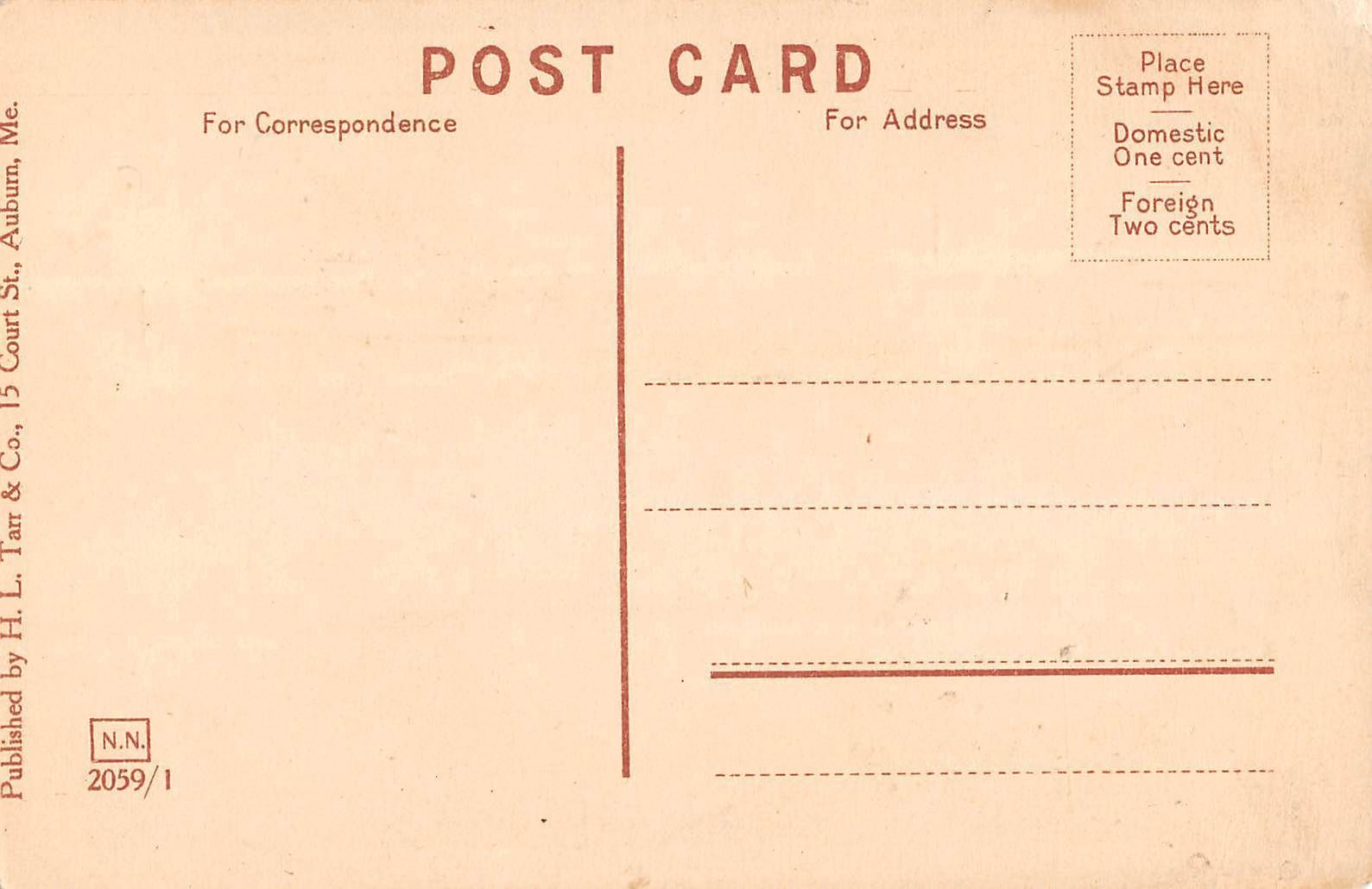 Auburn Maine Post Office Coombs S. & L. Bank, Etc. Antique Postcard V22530 - Image 2