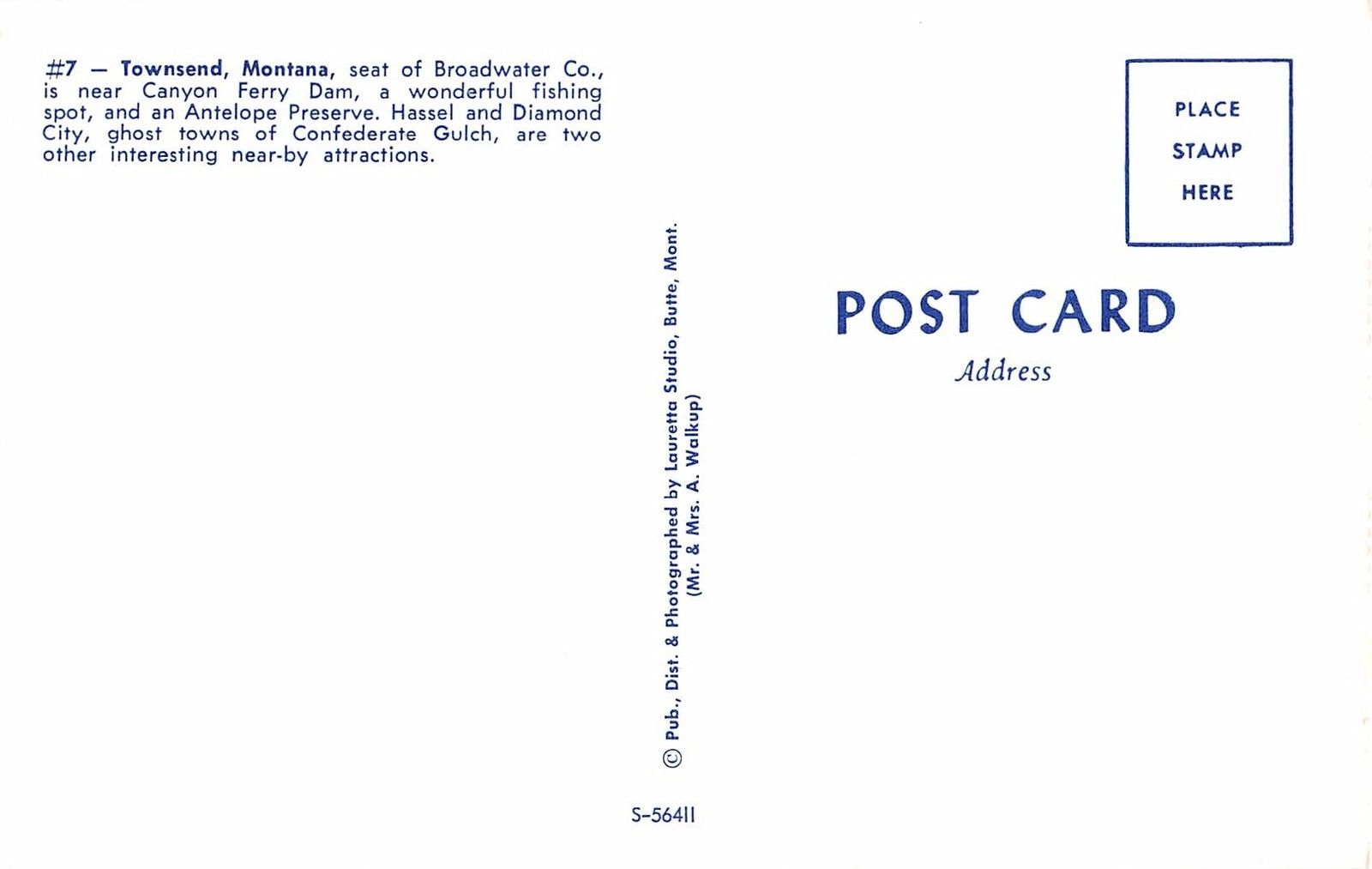 Townsend Montana General Street View Vintage Postcard V12402 - Image 2