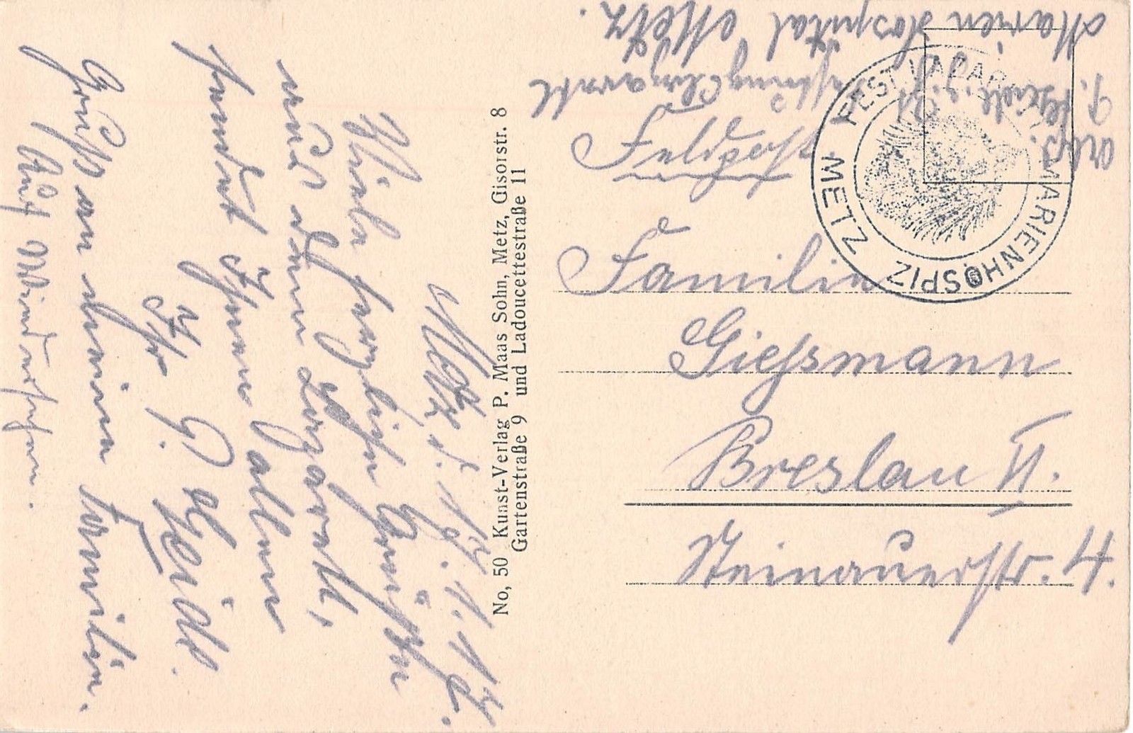 Nomeny France Street Scene Antique Postcard (J5771) - Image 2