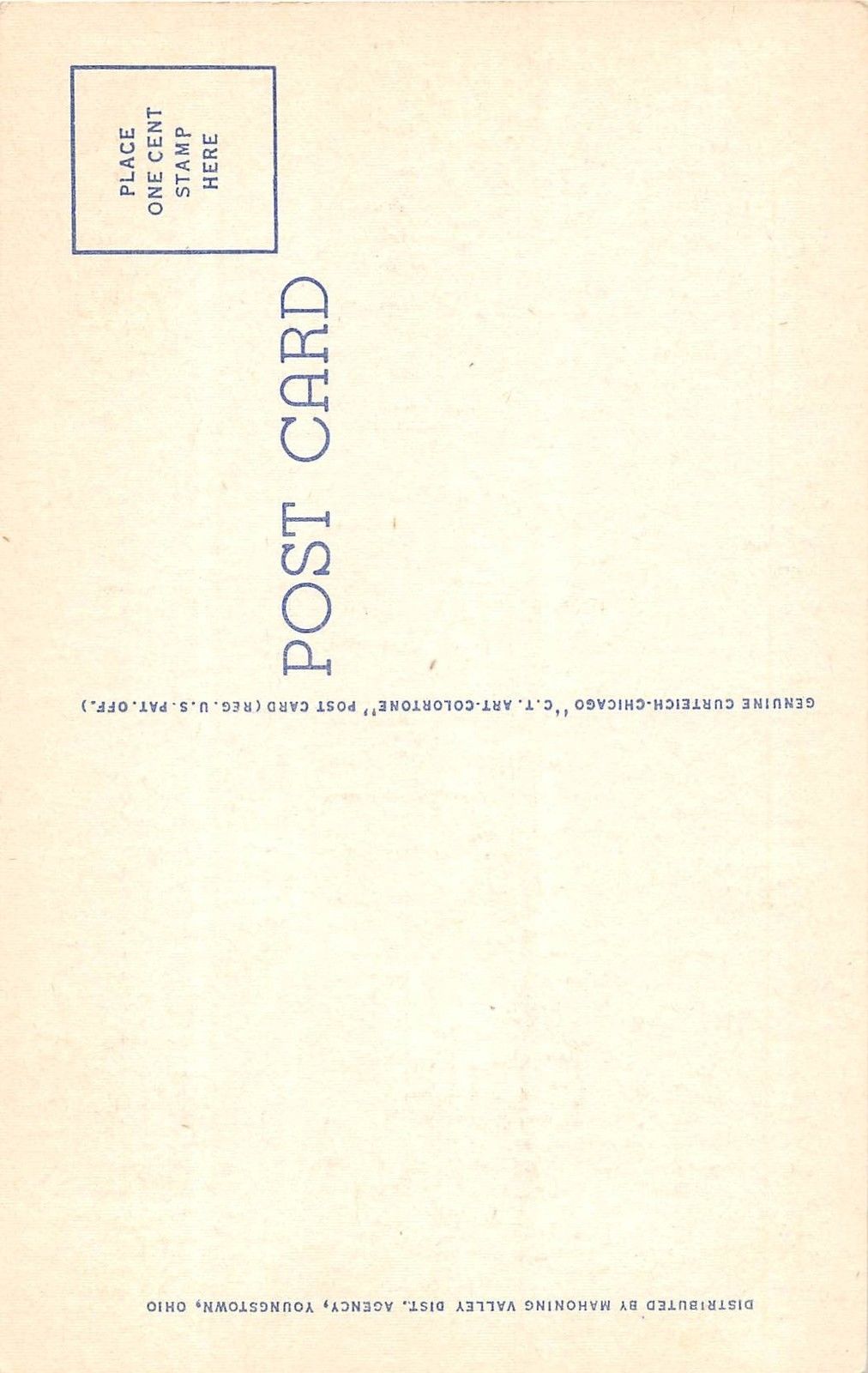 Warren Ohio Large Letter Linen Postcard (T125) - Image 2