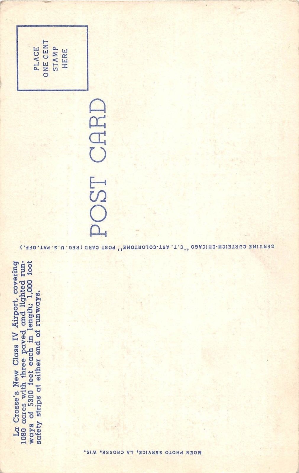 La Crosse, Wisconsin Antique Postcard (T158) - Image 2