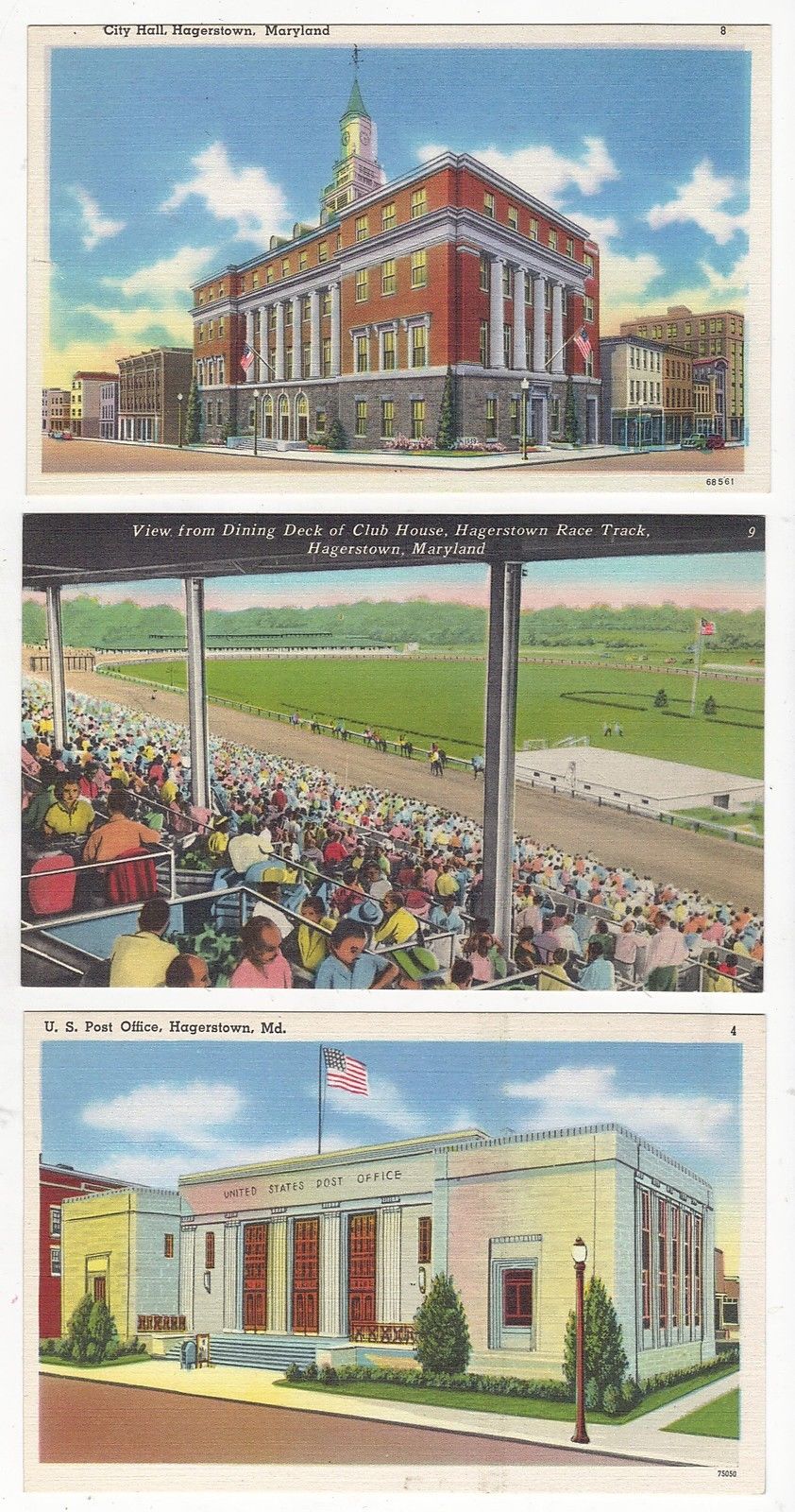 Group of 8 Buildings & Places of Hagerstown, Maryland Antique Postcards N4445 - Image 2