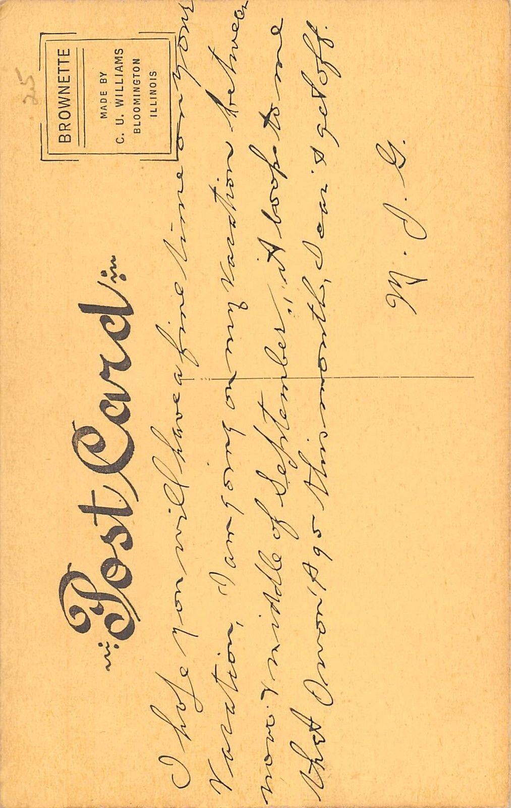 Presbyterian Hospital, Waterloo, Iowa Antique Postcard (T1771) - Image 2