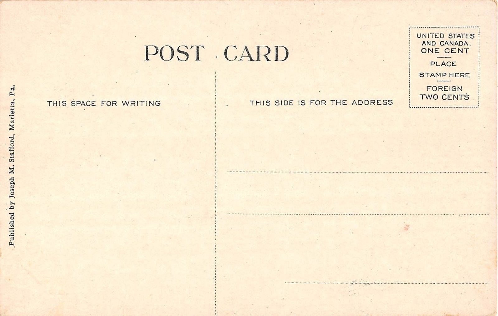 Marietta Pennsylvania Bird's-Eye View Looking North Antique Postcard V14326 - Image 2