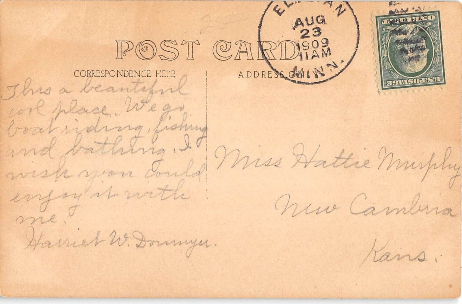 Lake Francis (California) General View Over The Water Real Photo Postcard V15770 - Image 2