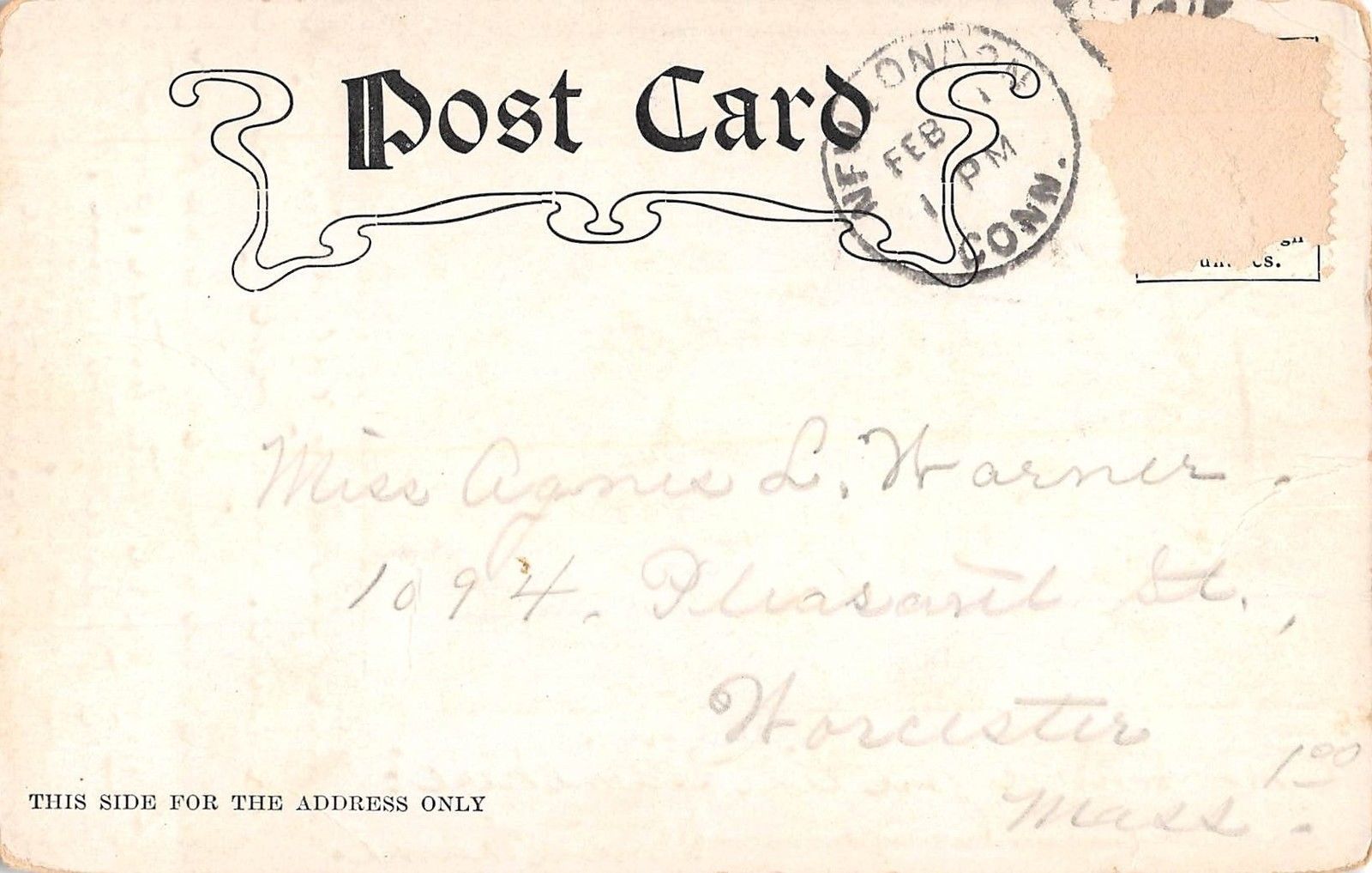 African Kraal Village Scene Antique Postcard (J26474) - Image 2