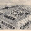 Notre Dame Convent Birds Eye View Greetings Antique Postcard (J29926)