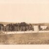 Camp Maqua Tennis Court Real Photo Antique Postcard (J29916)