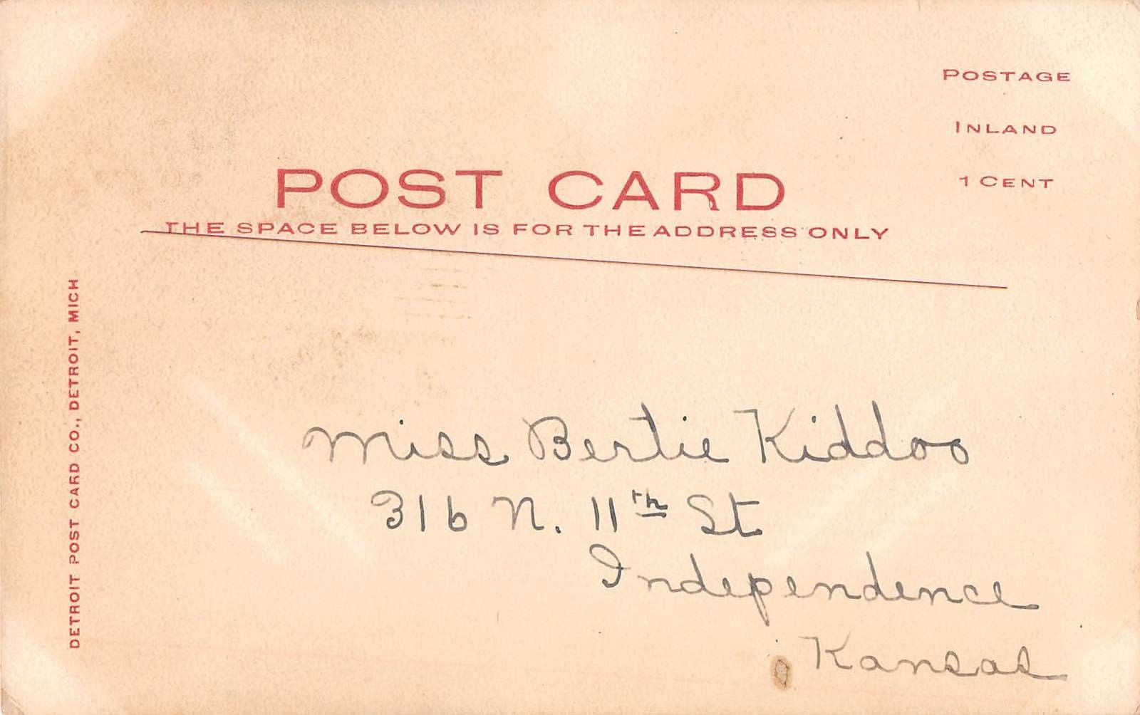 High School, Frankfort, Indiana Antique Postcard (T1582) - Image 2