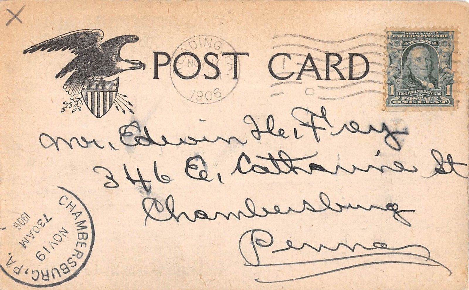 Reading Pennsylvania Court House General Exterior View Antique Postcard V13834 - Image 2