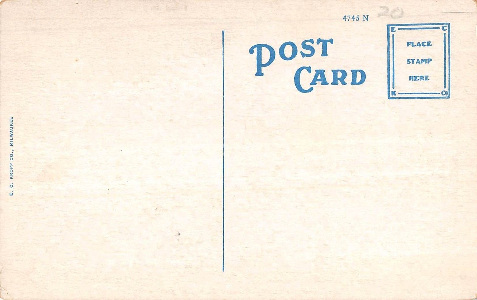 Forest Park Lake, Moberly, Missouri Antique Postcard (T3473) - Image 2