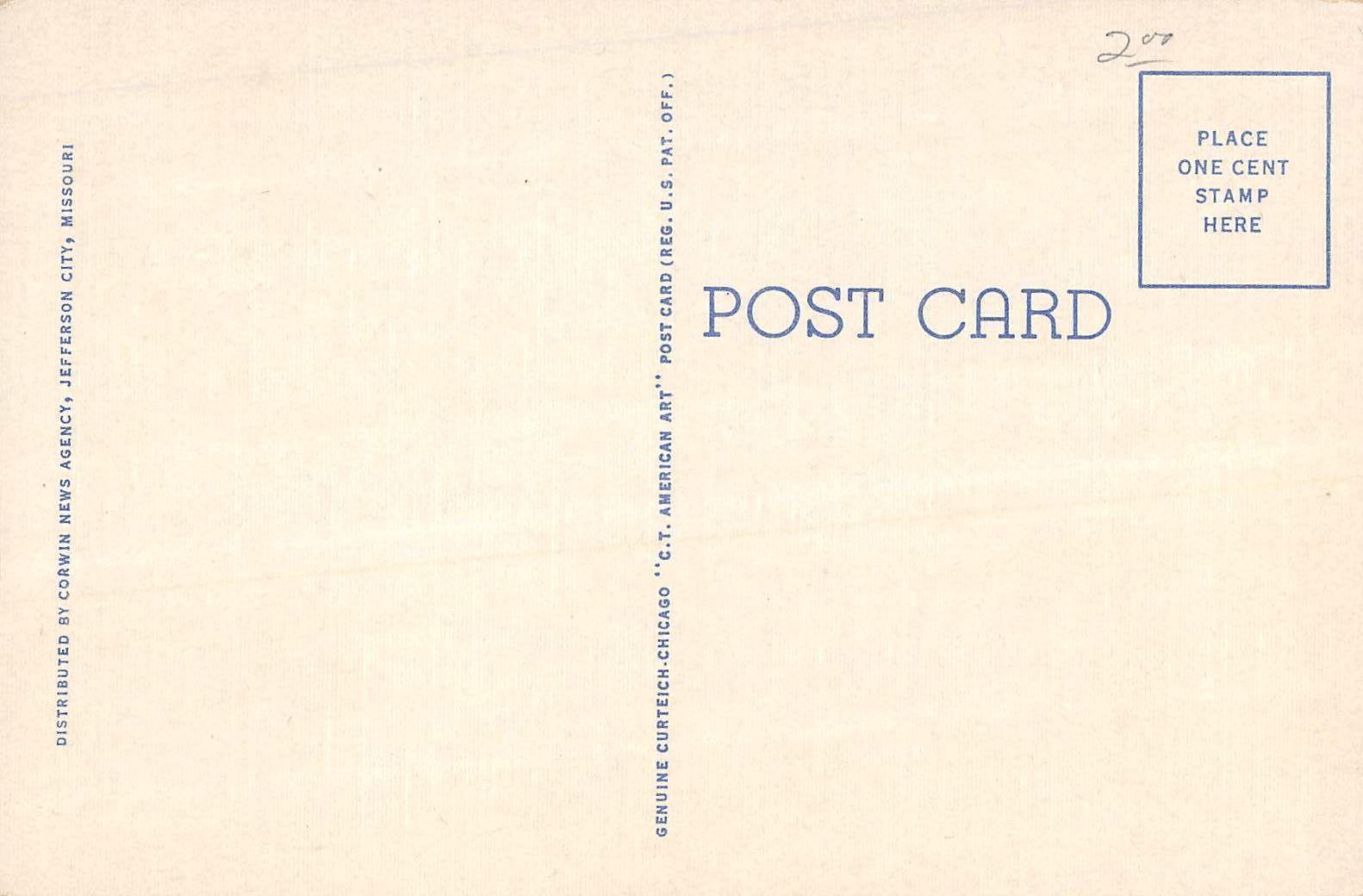 Public Square, Farmington, Missouri Antique Postcard (T3478) - Image 2