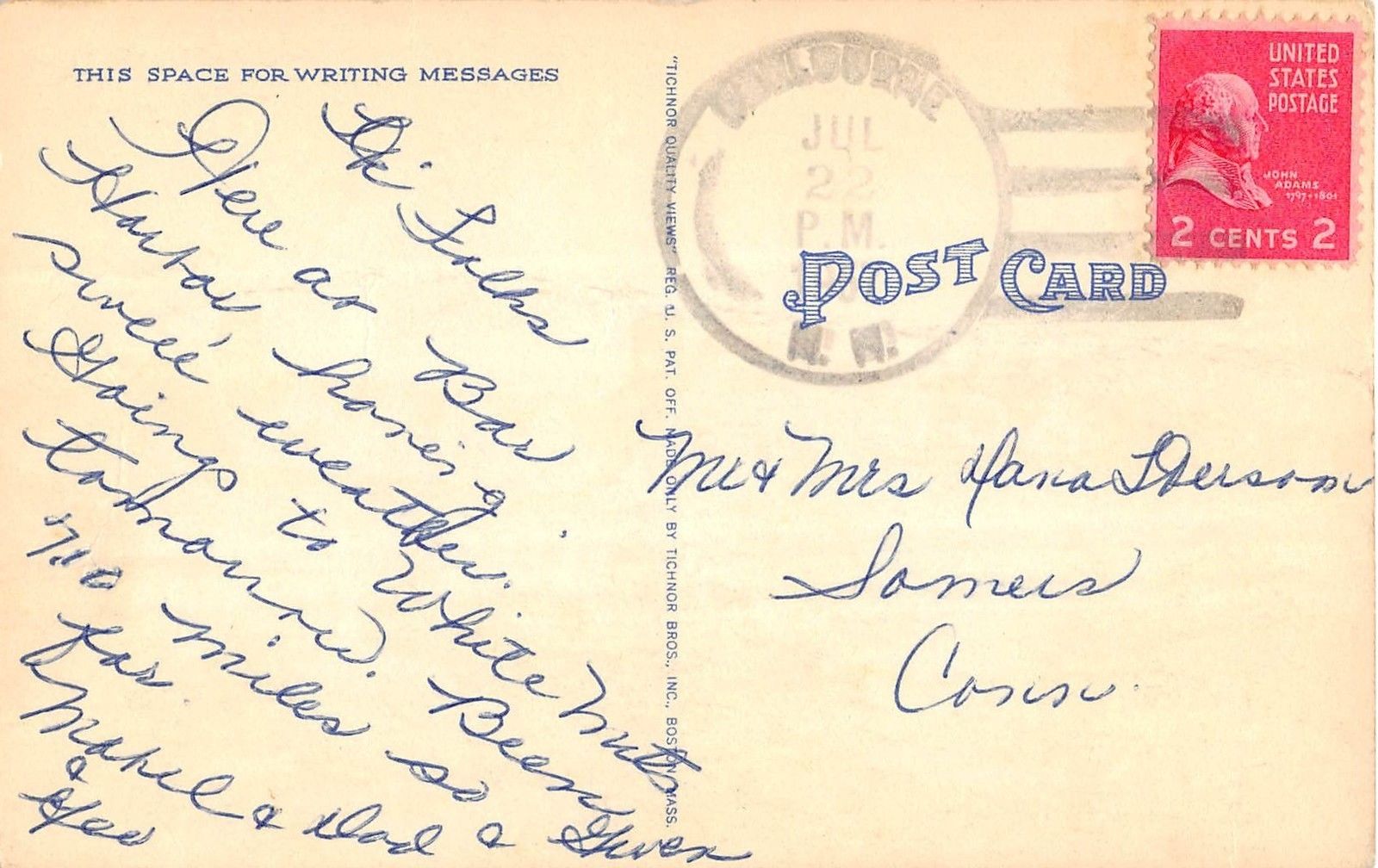 Seal Harbor Maine Summer Home of John D. Rockefeller Jr. Antique Postcard V14138 - Image 2