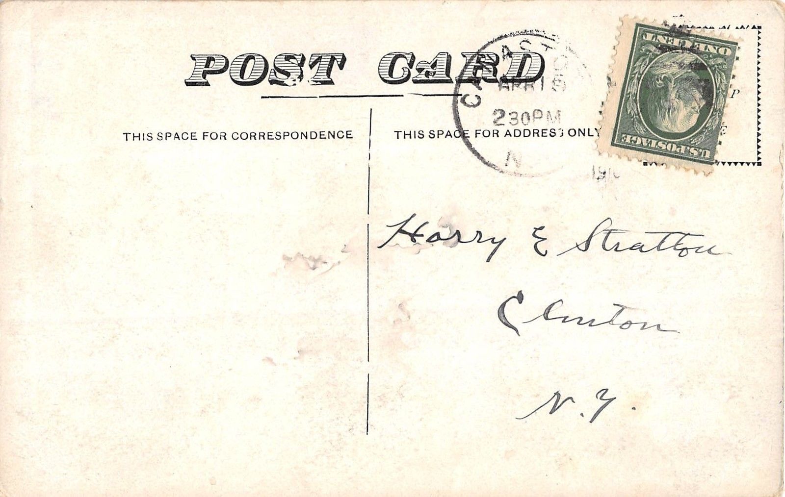 Canastota New York Baptist Church On Peterboro Street Antique Postcard V13988 - Image 2