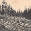 Military Rifle Men Marching Antique Postcard (J24250)