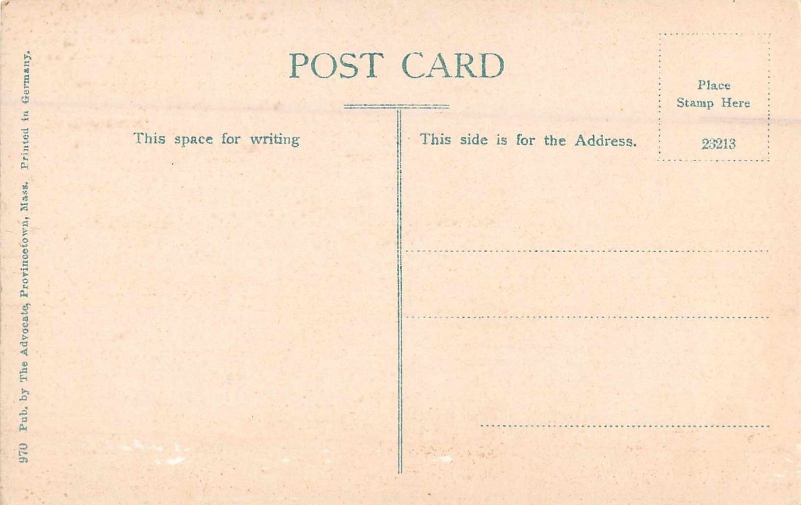 Provincetown Massachusetts The Town Crier Antique Postcard (J35199) - Image 2