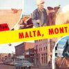Malta Montana Greetings Street Scene Cowboys Ranch Vintage Postcard (J33772)