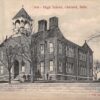 Oakland Nebraska High School Antique Postcard (J36801)