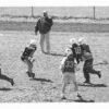 View of lacrosse team members and coach on field real photo pc (Z9212)