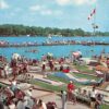 Indiana Beach, Putt Putt Golf Antique Postcard (T3273)