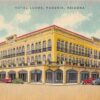 Pheonix Arizona Hotel Luhrs Linen Antique Postcard (J33957)