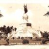 Panama City Panama Balboa Statue Scenic Real Photo Antique Postcard (J33858)